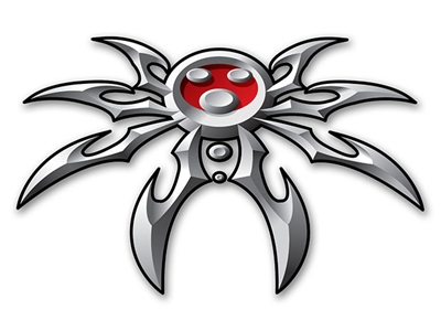 Large Spyder Hood Decal - Knifeblade - Poison Spyder Customs