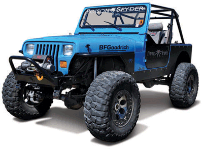 Jeep YJ Off Road Equipment | Jeep YJ Armor | Jeep YJ Bumpers | Poison  Spyder Customs